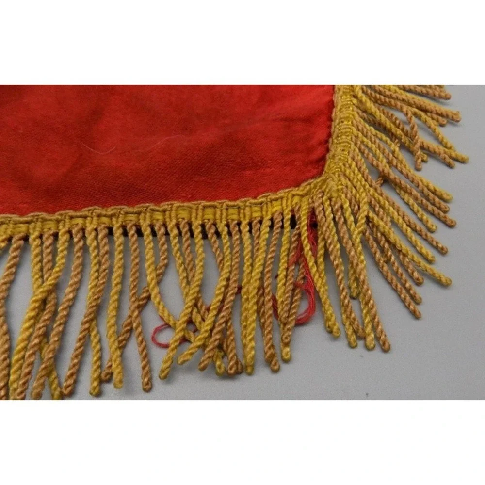 US Army WWII Mother Pillow Cover Fort Jackson SC Fringed Vintage War